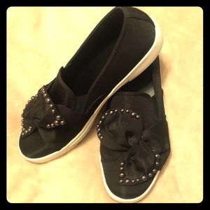 Call It Spring Slip on Bow Sneakers